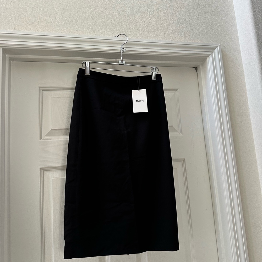 Theory Classic Black Pencil Skirt